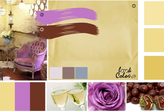 Цвет шампань. Сочетание цвета шампань (шампанского)