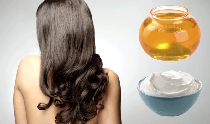 Маска с медом и кефиром для волос