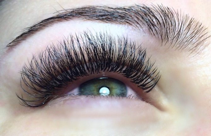 Наращивание ресниц 1,5 д