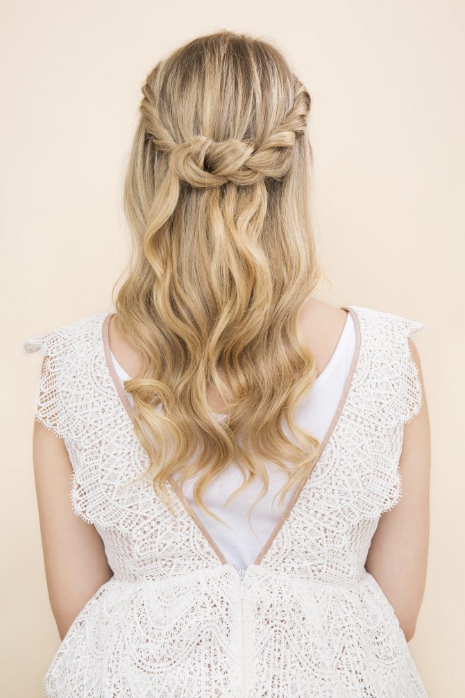 прическа корона