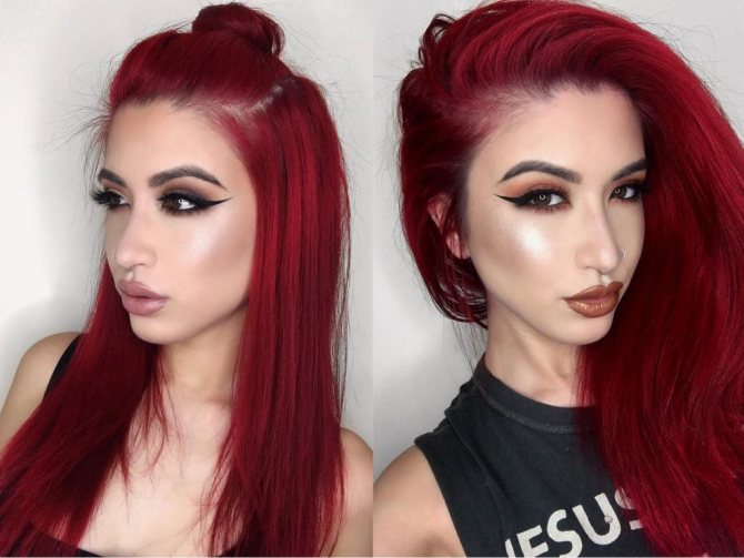 Рыжая краска для волос Syoss