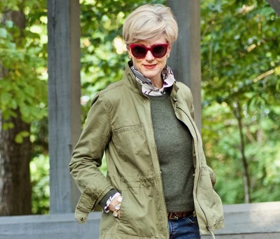 Стильный женский образ 55