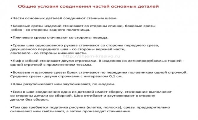 Обработка плечевых и боковых швов в изделии
