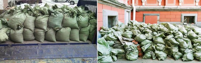 применение ПП-мешков для транспортировки и хранения строительного мусора